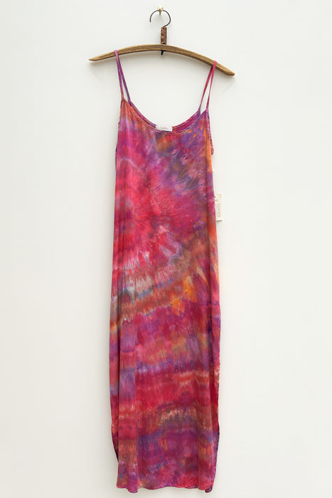 Slip Dress: Purple Hybiscus S
