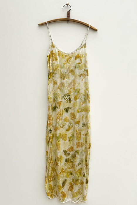 Slip Dress: Green Petal