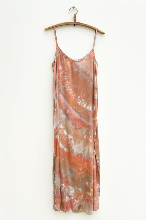 Slip Dress: pink coral