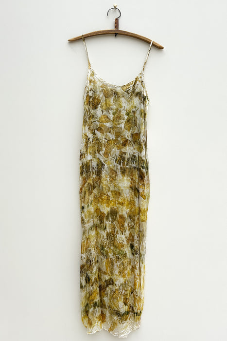 Slip Dress: Green Petal