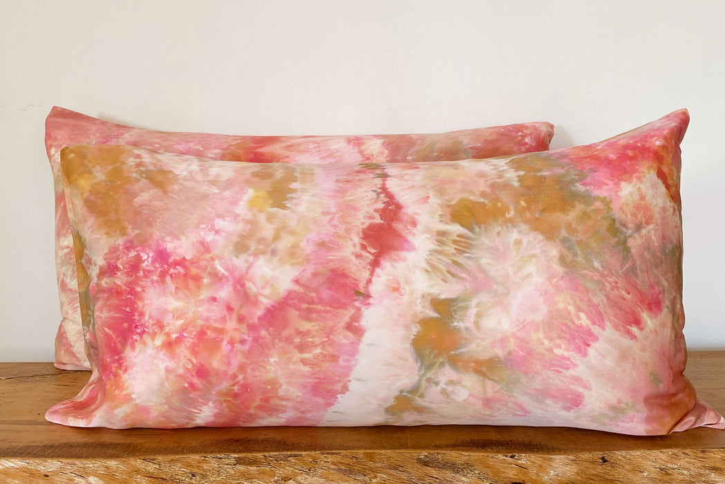 King Pillowcase Set: Pink Copper