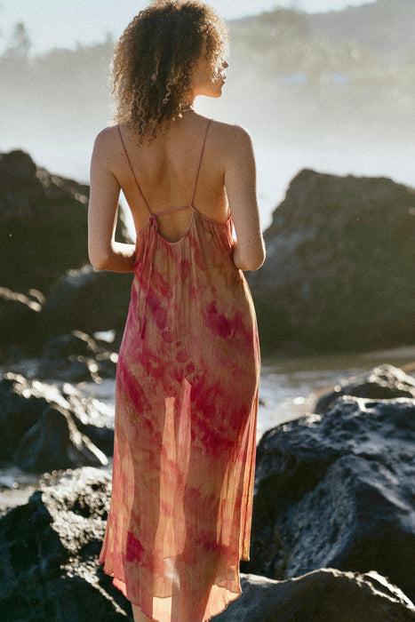 Crinkle Chiffon Dress Sueno Made Kauai Crinkle Chiffon Dress Sueno Made Kauai